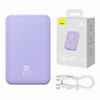 BASEUS WIRELESS POWERBANK QI 20000MAH MINI MAGNETIC MAGSAFE 20W PURPLE