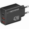 ESPERANZA EZC106K QUICK POWER CHARGER 42W USB-C PD 30W / 2X USB-A 12W