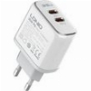 LDNIO A2528C WALL CHARGER 35W QC/PD 2 X USB-C ΜΕ ΚΑΛΩΔΙΟ USB-C 1M