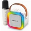SONICGEAR IOX K200 BLUETOOTH 5.1 HOME KARAOKE PORTABLE SPEAKER WITH WIRELESS MIC WHITE IOXK200W