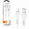 LAMTECH FAST CHARGING AND DATA CABLE TYPE-C TO LIGHTNING 1M 27W WHITE LAM114505