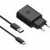 MOTOROLA SJMC202-C ΜΑΥΡΟΣ ΤΑΧΥΦΟΡΤΙΣΤΗΣ USB-A ΜΕ QC 3.0 ΚΑΙ ΚΑΛΩΔΙΟ 1Μ. TYPE-A ΣΕ TYPE-C-20W