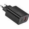 LAMTECH CHARGER USB QC3.0/TYPE-C 20W BLACK LAM114420