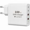 LAMTECH GAN FAST CHARGER 2XTYPE-C & 2XQC3.0 OUTPUT 100W LAM113416