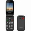 ΚΙΝΗΤΟ LAMTECH FLIP PHONE 2.8' DISPLAY WITH BT FM RADIO SOS 1400 MAH GR MENU FLIP-X BLACK LAM980633