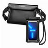SPIGEN AQUA SHIELD WATERPROOF FLOATING CASE + WATERPROOF WAIST BAG A621 SET BLACK