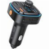 BLUETOOTH FM TRANSMITTER CAR KIT & CAR CHARGER BLUE POWER 2X USB-A +TYPE-C + MICRO-SD BLACK BPBCC08