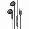 LAMTECH TYPE-C MOBILE EARPHONES WITH MICROPHONE BLACK LAM020946