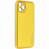 FORCELL LEATHER BACK COVER CASE FOR IPHONE 11 PRO 5,8 YELLOW