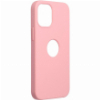 FORCELL SILICONE CASE FOR IPHONE 12 MINI PINK (WITH HOLE)