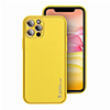 LEATHER CASE FOR IPHONE 15 PRO YELLOW