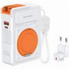 4SMARTS 6IN1 HYBRID CHARGER WIRELESS POWER BANK 10000MAH WHITE