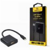 CABLEXPERT USB TYPE-C TO HDMI ADAPTER CABLE 4K@30HZ 15CM BLACK RETAIL PACK A-CM-HDMIF-03