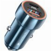 LAMTECH METAL CAR CHARGER QC3.0 & PD20W SAPHIRE BLUE LAM112679