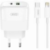 XO L137 (EU) PD20W/QC18W (1 USB-A + 1 USB-C) FAST CHARGING CHARGER WITH LIGHTNING CABLE (NB189A)
