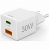 HAMA 201992 FAST CHARGER, 1X USB-C, 1X USB-A, MINI CHARGER, PD, 30 W, WHITE