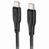 LAMTECH CHARGE AND DATA CABLE TYPE-C TO TYPE-C 60W 1M BLACK LAM114406
