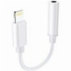 LAMTECH LIGHTNING ADAPTER CABLE AUDIO JACK 3,5MM WHITE LAM063005