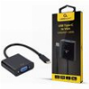 CABLEXPERT USB TYPE-C TO VGA ADAPTER CABLE 15CM BLACK RETAIL PACK A-CM-VGAF-01