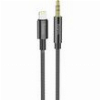 HOCO UPA19 LIGHTNING TO 3.5MM AUDIO CABLE 1M BLACK