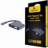 CABLEXPERT USB TYPE-C TO HDMI + VGA DISPLAY ADAPTER SPACE GREY RETAIL PACK A-USB3C-HDMIVGA-01