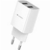 LAMTECH TRAVEL WALL CHARGER 2.1A WITH 2XUSB WHITE LAM020694