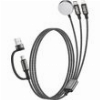 XO CX040 USB-A/USB-C TO WATCH CHARGER + 100W - C PORT CABLE + 12W APPLE PORT CABLE