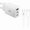 XO L101 (EU) PD20W/PD18W/QC18W QUICK CHARGER WITH TYPE-C CABLE (NB124)
