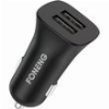CAR FAST CHARGER FONENG C07 WITH DUAL OUTPUT 2XUSB A 2.4A 12W BLACK
