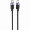 USB 2.0 CABLE FONENG X115 METAL HEAD BRAIDED USB C TO USB C 60W 1M BLACK
