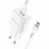LAMTECH QUICK CHARGER USB3.0 18W WITH TYPE-C CABLE 1M WHITE LAM021998