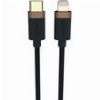 USB 2.0 CABLE DURACELL BRAIDED KEVLAR USB C TO MFI LIGHTNING 60W 1M BLACK