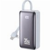 POWER BANK 10000MAH PD 35W WK WP-61 2 PORTS WITH CABLE USB-C/LIGHTNING BLUE