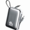 POWER BANK 20000MAH PD 45W WK WP-50 2 PORTS WITH CABLE USB-C/LIGHTNING WHITE