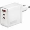 4SMARTS WALL CHARGER GAN POCKET 100W 2X TYPE-C + USB WHITE