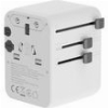 GEMBIRD UNIVERSAL TRAVEL POWER ADAPTER, 70 W, WHITE