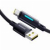 BASEUS LIT BUTTON CONTROL 100W 5A USB-A TO TYPE-C CABLE 2M BLACK