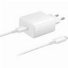 SAMSUNG WALL CHARGER EP-TA845 + EP-DA705BWE 45W 4.05A 1 X TYPE-C WITH TYPE-C CABLE WHITE BULK