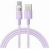 BASEUS DISPLAY 2 100W 5A USB-A TO TYPE-C CABLE 1M PURPLE