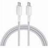 ANKER TYPE-C TO TYPE-C CABLE 322 60W 3A 0.9M WHITE A81F5G21