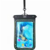 XO KT04 PVC SPONGE WATERPROOF POUCH FOR MOBILE PHONE + LANYARD BLACK (FOR PHONES UP TO 8 INCH)