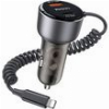 YESIDO Y57 CAR CHARGER 50W 3A 1 X USB-A - 1 X USB-C WITH LIGHTNING CABLE BLACK