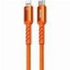CHARGING CABLE WITH LED WK WDC-C15 USB-C TO LIGHTNING PD 35W 1.2M ORANGE