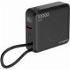 ENERGENIE 20W FAST CHARGING POWER BANK WITH WIRELESS CHARGER 10000 MAH BLACK PB10-WPC15-LCD-01