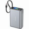 POWER BANK FONENG PX132 65W 20000MAH WITH 3 PORTS & COLOR DISPLAY DARK GREY