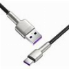 BASEUS CAFULE METAL SERIES 66W 6A USB-A TO TYPE-C CABLE 2M BLACK