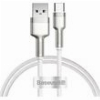BASEUS CAFULE METAL SERIES 66W 6A USB-A TO TYPE-C CABLE 2M WHITE