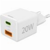 HAMA ΦΟΡΤΙΣΤΗΣ ΧΩΡΙΣ ΚΑΛΩΔΙΟ ΜΕ ΘΥΡΑ USB-A ΚΑΙ ΘΥΡΑ USB-C 20W POWER DELIVERY ΛΕΥΚΟΣ (00201991)