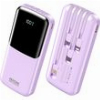 POWER BANK 10000MAH PD 22,5W WK WP-65 2 PORTS WITH CABLE USB-C/LIGHTNING/MICRO/USB PURPLE