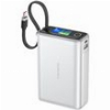POWERBANK FONENG PX132 65W 20000MAH WITH 3 PORTS & COLOR DISPLAY SILVER